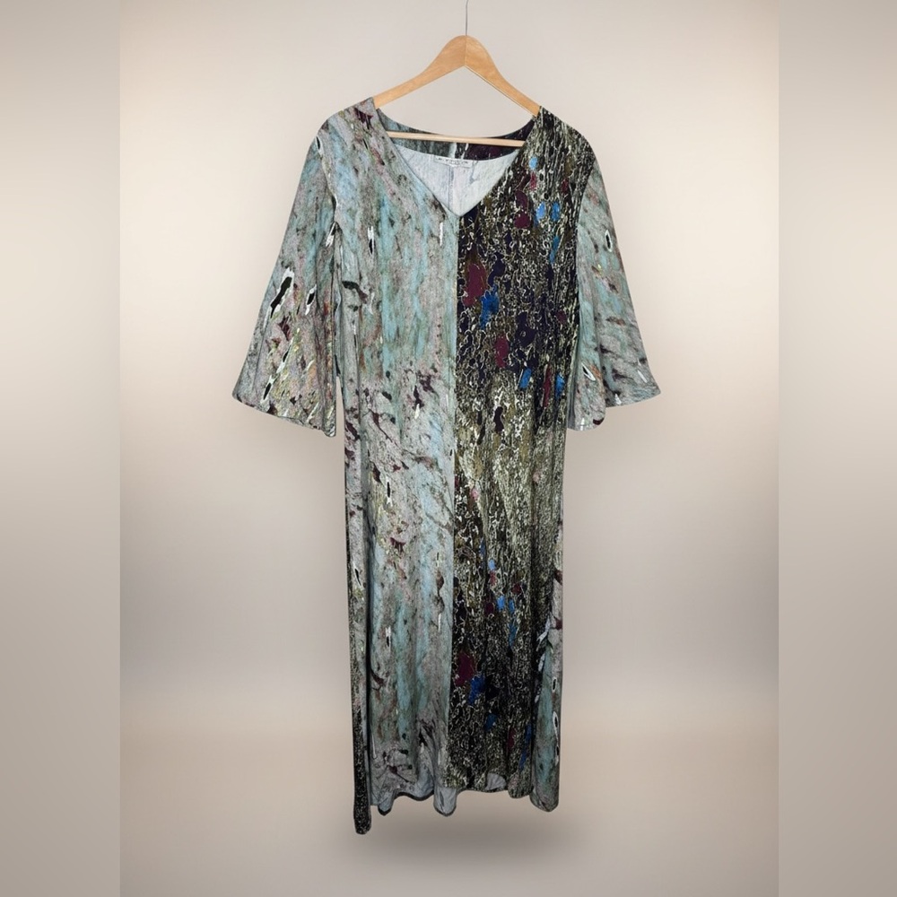 Bryn Walker Liliana "Acquario" Italian print maxi dress Medium
